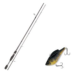 Youngkwu產業Blue Force Starzen擬餌竿 S66ML+Damiki鉛墜 60硬餌擬餌 28g 230H BLACK GOLD, 1套