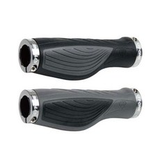 TONE自行車鎖把握把 GP14 EZ, 黑色 + 灰色（Ergon）, 1套