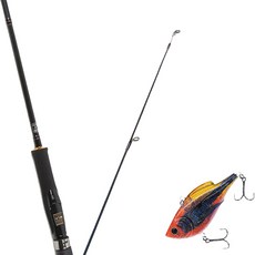 Won Da Avalon捲線式擬餌釣竿 702M+Damiki鉛棒 60 硬餌擬餌 28g 216H APACHE, 1套