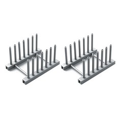 마켓감성 접시꽂이 그레이, 2개입