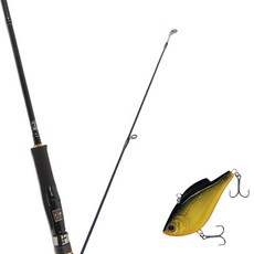 Won Da Avalon捲線器擬餌釣竿 662ML+Damiki鉛桿 60硬餌擬餌 28g 236H BLACK GOLD HOLO, 1套