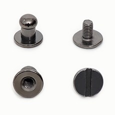 HAPPY BEARS 裝飾固定用和尚頭 5mm, 金屬灰, 6個