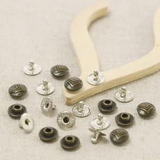 코하스아이디 밀리터리 청바지용 탭 10mm, 앤골드, 3개입