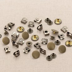 코하스아이디 도트 훅 단추 15mm, 황동, 3개입