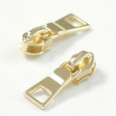 HAPPY BEARS 素色拉頭尼龍拉鍊5號, 金色, 6個