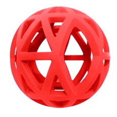 BUYSELL 寵物多功能玩具球 S號, 紅色的, 1個