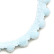 해피베어스 폼폼 솜방울 블레이드 리본테이프 270cm, 스카이, 1개