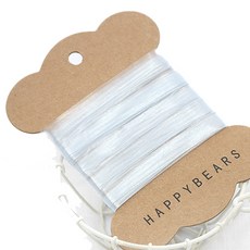 Happy Bears防鬆弛矽膠膠帶 8mm, 透明度, 2件