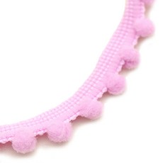 해피베어스 폼폼 솜방울 블레이드 리본테이프 270cm, 연보라, 1개