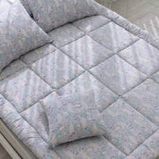 CHOUETTROOM 超細纖維碎花床墊, 灰色