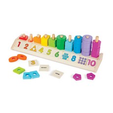 Melissa&Doug 美國瑪莉莎 數字木製教具 MD9275, 混色, 1組