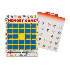 Melissa&Doug 美國瑪莉莎 數字記憶棋盤遊戲, 混色