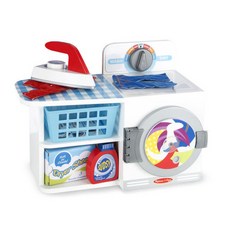 Melissa&Doug 美國瑪莉莎 木質洗衣套組 MD9352, 混色