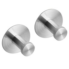 MONACO OLIVE 黏貼式圓形不鏽鋼掛勾, 單色, 2件