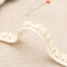 HAPPY BEARS 馬鞭草跨度抗皺扭力花邊膠帶, 自然原色, 3捲