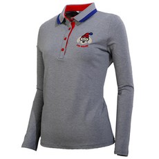 BMU 女款鈕扣高爾夫長袖襯衫 ATBU5002