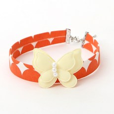 이츠독 강아지 루나 목걸이 L, 오렌지(A), 1개