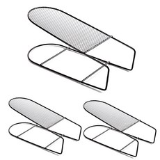 MONACO OLIVE 省空間鐵製鞋架 黑色, 3片