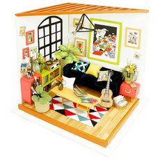 Prime Winners DIY 袖珍屋 標誌性房屋套組 客廳, 混合顏色