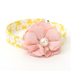 이츠독 강아지 미소 목걸이 XL, 옐로우(A), 1개