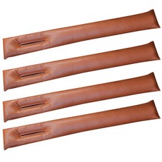 Block Mart 汽車座椅縫隙防漏條坐墊 4入, 棕色