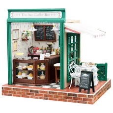 프라임위너스 DIY 미니어처 하우스 키트 별다방, 혼합 색상, 1개