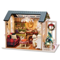 Prime Winners DIY 迷你小屋套組 復古聖誕節, 混合顏色, 1個