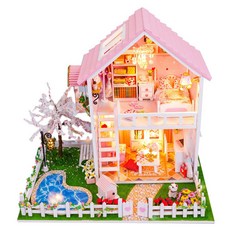 Prime Winners DIY迷你屋組合 粉色櫻花屋, 混色