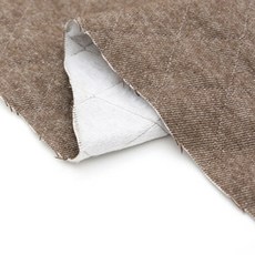 Kohasa ID 1.5盎司絎縫棉質刷毛染色純色布料, 棕色