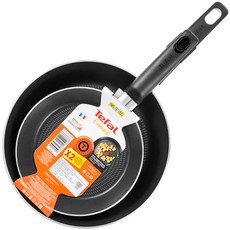 테팔 에센셜 프라이팬 2종 세트, 26cm + 20cm