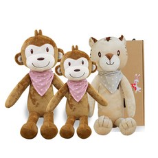 CONY BABY 安撫娃娃組, 猴子 2入+老虎