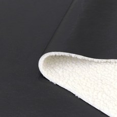 코하스아이디 소프트 단면 레자 앤 덤블링 본딩 인조가죽, 블랙