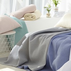 애쉬앤 슈가 피그먼트 줄누비 스프레드 이불겸 패드, 연그레이