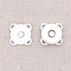 해피베어스 아플리케 자석단추 2p 세트 14mm, 은색, 4세트