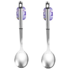 영신 A S요리 스푼, 혼합 색상, 2개입