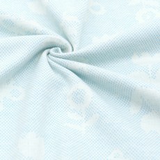 Koizumi 柔軟雙面針織彈性鬱金香布料, 天藍色