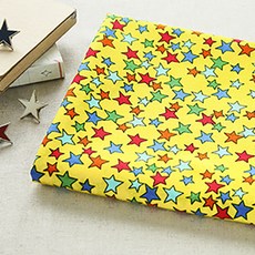 Benatex 20支彩色星星布料, 黃色