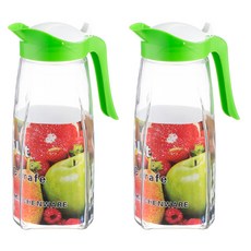카라 유리물병 2p, 그린, 1.5L