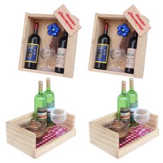 Funique 用於內部的微型磁鐵套組 D 禮盒 2p + C 酒盤 2p, 隨機發貨