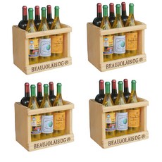 Pernik室內裝飾用迷你磁鐵 A 酒盒 4入, 隨機發貨