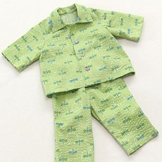 Kiyohara高級波紋支支棉布, 淺豆綠