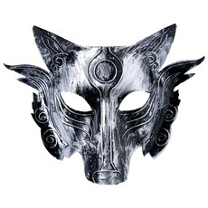 PartyPang PartyBok.com 狐狸傳說面具, 銀色, 1個