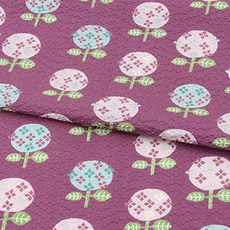 Kiyohara高級波紋支撐米花樹布料, 深紅色