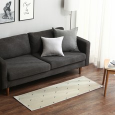 taccatacca 動物圖案廚房地墊, 法國鬥牛犬米色