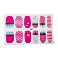 ELP KOREA 美甲貼, 561 黑木紋, 1個