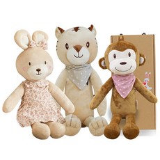 코니베이비 띠별 가족 애착 인형세트 아기베순이 40 + 아기원숭이 40 랜덤 발송 + 내친구황호 60 랜덤 발송 + 선물박스, 1세트