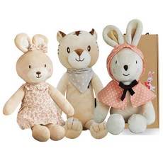 코니베이비 띠별 가족 애착 인형세트 아기베순이 40 + 내친구황호 60 랜덤 발송 + 내친구토끼 60 + 선물박스, 1세트