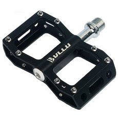 VLLU 藍色自行車鋁踏板 ALNC551, 黑色的, 1個