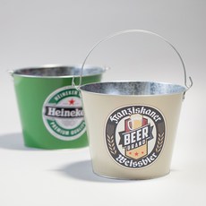 啤酒鐵籃 室內裝飾品, 綠色