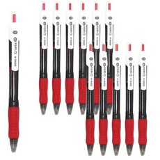 DONG-A CRONIX DX 原子筆 1.0mm, 紅色, 12個